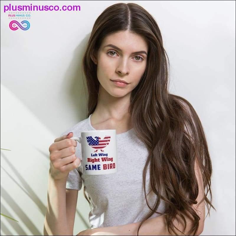 Plus Minus Co Libertarian Coffee Mug Left wing or the right wing part of