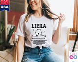 Plus Minus Co Libra T-Shirts, Libra Constellation Tee, Libra Shirt, Libra Zodiac Shirt, Libra Gift, Libra Birthday Gift, Libra Zodiac Sign, Libra Gift, view 3