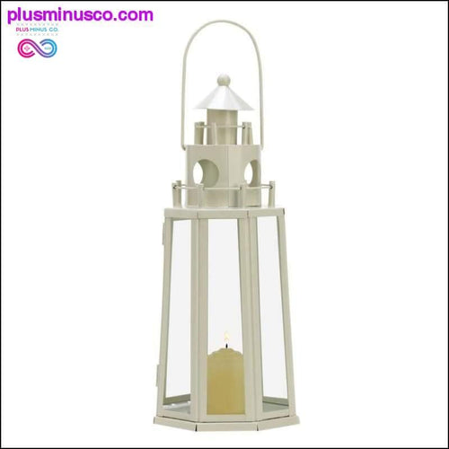 Plus Minus Co Lighthouse Candle Lantern ll PlusMinusco.com