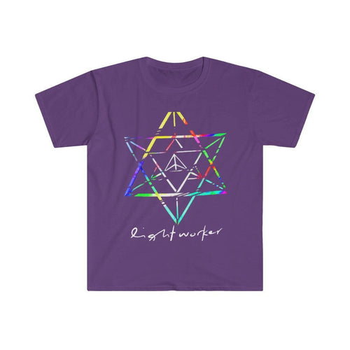 Plus Minus Co Lightworker Merkaba Sacred Geometry Abstract T-Shirts, Divine Triangle, Crystal Merkaba, Star, 7 Chakra, Sacred Geometry, Health