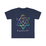 Plus Minus Co Lightworker Merkaba Sacred Geometry Abstract T-Shirts, Divine Triangle, Crystal Merkaba, Star, 7 Chakra, Sacred Geometry, Health, view 3