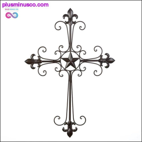 Plus Minus Co Lone Star Wall Cross Decor ll PlusMinusco.com