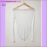Plus Minus Co long sleeve Funny T shirt Women White Tshirt Femme Harajuku, view 5