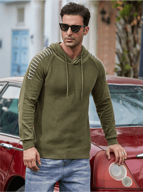 Plus Minus Co Long Sleeve Men hoodies Casual Warm Sweater