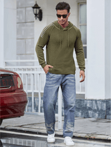 Plus Minus Co Long Sleeve Men hoodies Casual Warm Sweater, view 5