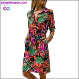 Plus Minus Co Long Sleeve Shirt Dress Summer Chiffon Boho Beach, view 5