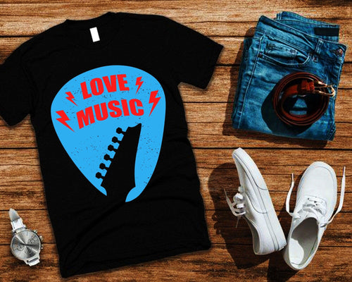 Plus Minus Co Love Music T-Shirts