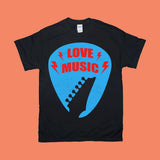 Plus Minus Co Love Music T-Shirts, view 2