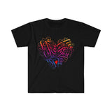Plus Minus Co Love The Life You Live Black T-Shirts, Valentine's day gift idea,Good Vibe Tribe Tee, Gift for Mom, Gift For Her, Love, view 2