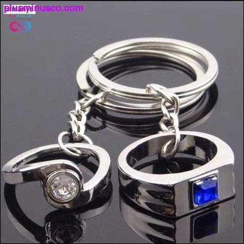 Plus Minus Co Lovers couple Crystal Keychains Best Party gift Jewelry