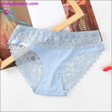 Plus Minus Co Low-waist Briefs Sexy Panties Female Breathable Embroidery, view 2