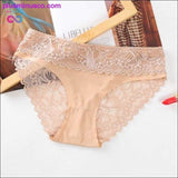 Plus Minus Co Low-waist Briefs Sexy Panties Female Breathable Embroidery, view 4