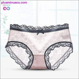 Plus Minus Co Low-waist Briefs Sexy Panties Female Breathable Embroidery, view 6
