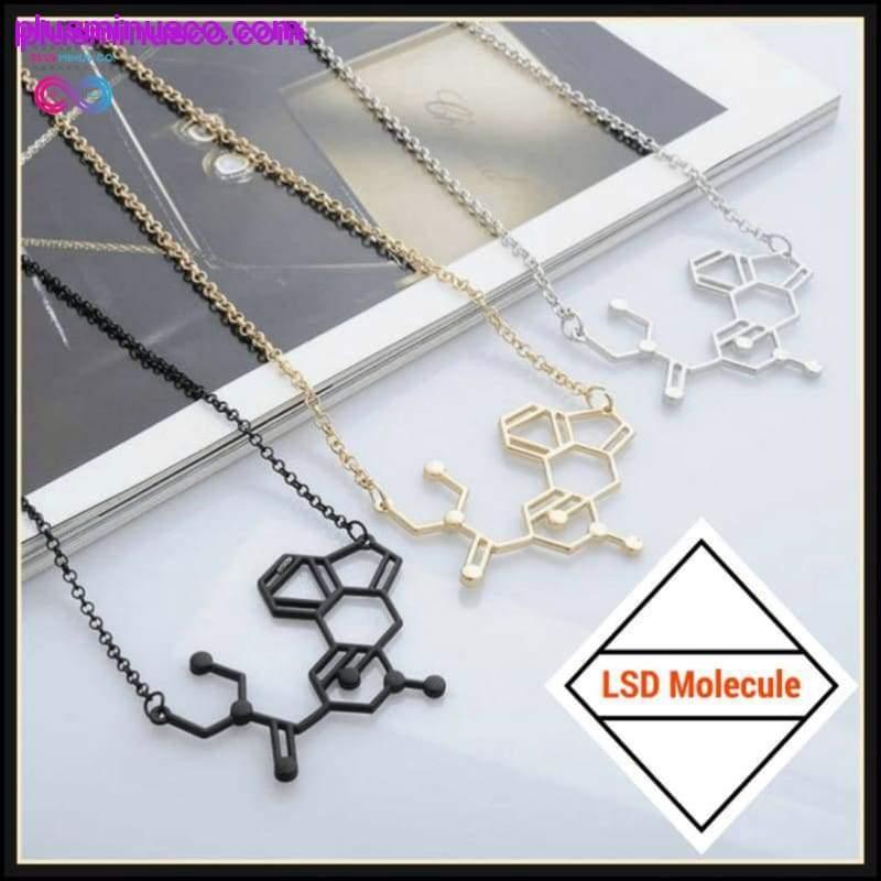 Plus Minus Co LSD Chemical Molecule Structure Necklace