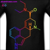 Plus Minus Co LSD Molecule Rainbow T-Shirt, view 2