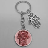 Plus Minus Co Lucky Hamsa Fatima Hand Eyes Keychains Charm Amulet Purse Bag Buckle Pendant For Car Keyrings key chains holder women, view 5