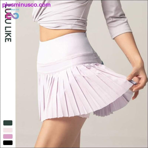 Plus Minus Co Lululike Women Sports Tennis Skirts Golf Dress Fitness