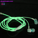Plus Minus Co Luminous Headset 3.5mm Plug Wired Glowing Earphone with Mic, view 2