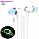 Plus Minus Co Luminous Headset 3.5mm Plug Wired Glowing Earphone with Mic, view 3