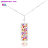 Plus Minus Co Luxurious Elegant Multicolored Pendant Necklace ||, view 2