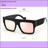 Plus Minus Co Luxury Crystal Oversize Sunglasses for Women - 100% UV400, view 2