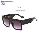 Plus Minus Co Luxury Crystal Oversize Sunglasses for Women - 100% UV400, view 6