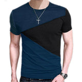 Plus Minus Co M-3XL Mens T Shirt Short Sleeve Crew Neck T-shirt Slim Fit Casual Tshirt, view 2