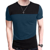 Plus Minus Co M-3XL Mens T Shirt Short Sleeve Crew Neck T-shirt Slim Fit Casual Tshirt, view 3