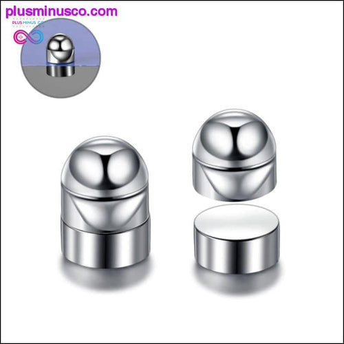 Plus Minus Co Magnetic Ear Stud Set Non Piercing Earrings Fake Earrings