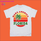 Plus Minus Co Make America Florida | Retro Sunset T-Shirts, view 2
