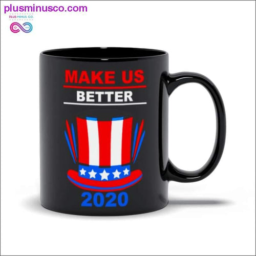 Plus Minus Co Make us better 2020 Black Mugs