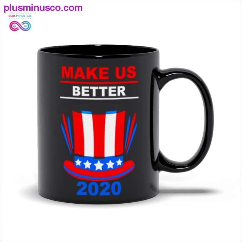 Plus Minus Co Make us better 2020 Black Mugs
