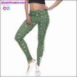 Plus Minus Co MariJuana Leaf Leggings || PlusMinusco.com, view 4