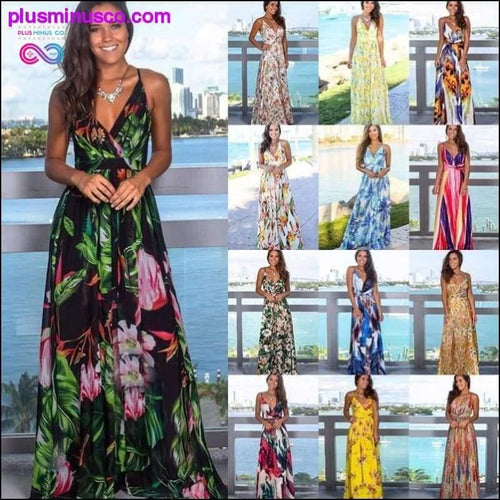 Plus Minus Co Maxi : Multicolor Tropical Jungle Leaf Boho