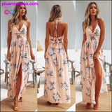 Plus Minus Co Maxi Long Dress Holiday Summer Evening Party Beach Slit, Floral Bohemian Slit Cut Out Dress, view 3