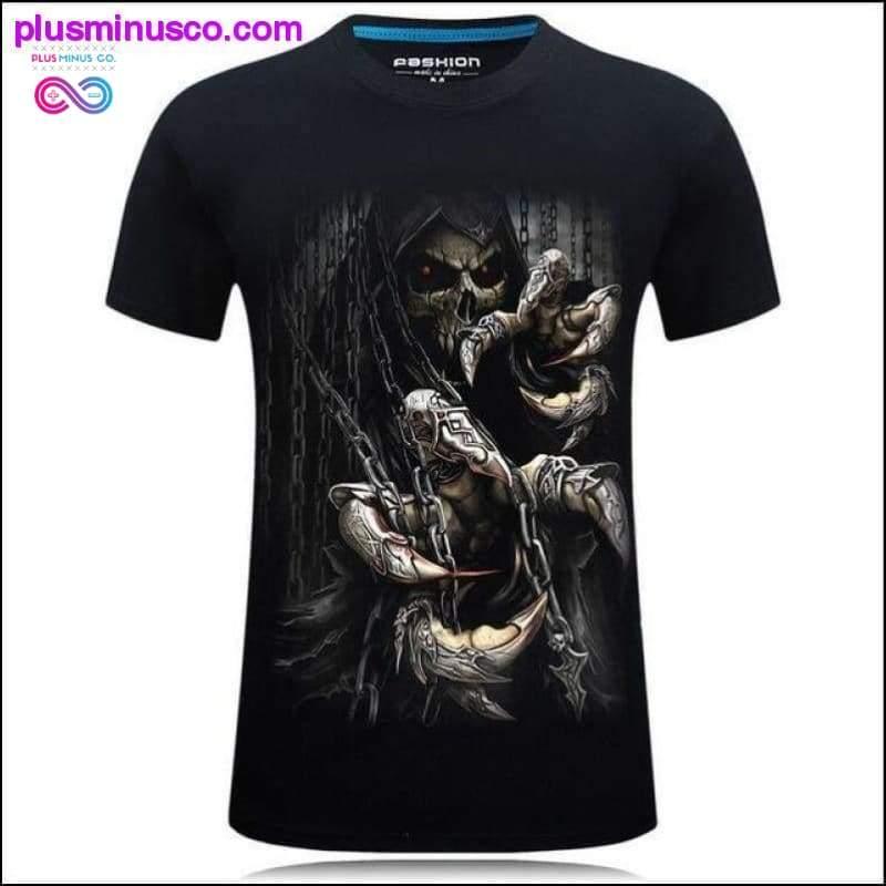 Plus Minus Co Men animal T-Shirt orangutan/gas monkey/Wolf 3D Printed