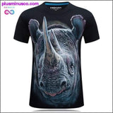 Plus Minus Co Men animal T-Shirt orangutan/gas monkey/Wolf 3D Printed, view 4