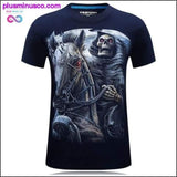 Plus Minus Co Men animal T-Shirt orangutan/gas monkey/Wolf 3D Printed, view 6