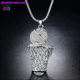 Plus Minus Co Basketball And Hoop Necklace Gold Silver Steel Chain Pendant, view 5