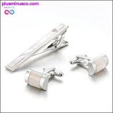 Plus Minus Co Men Jewelry Necktie Set High Quality Square Cufflinks, view 2