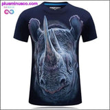 Plus Minus Co Men's animal T-Shirt orangutan/gas monkey/Wolf 3D Printed, view 4