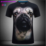 Plus Minus Co Men's animal T-Shirt orangutan/gas monkey/Wolf 3D Printed, view 5