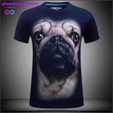 Plus Minus Co Men's animal T-Shirt orangutan/gas monkey/Wolf 3D Printed, view 6