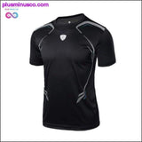 Plus Minus Co Men Clothing Activewear T-Shirt Breathable Quick-Drying, view 2