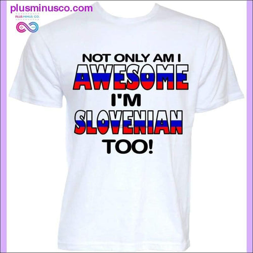 Plus Minus Co SLOVENIAN SLOVENIA FLAG T-SHIRTS NOVELTY JOKE GIFTS PRESENT