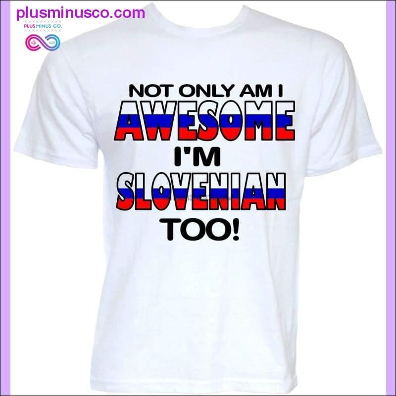 Plus Minus Co SLOVENIAN SLOVENIA FLAG T-SHIRTS NOVELTY JOKE GIFTS PRESENT