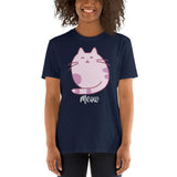 Plus Minus Co Meow Cat lover Unisex T-Shirt, view 2