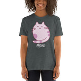 Plus Minus Co Meow Cat lover Unisex T-Shirt, view 3