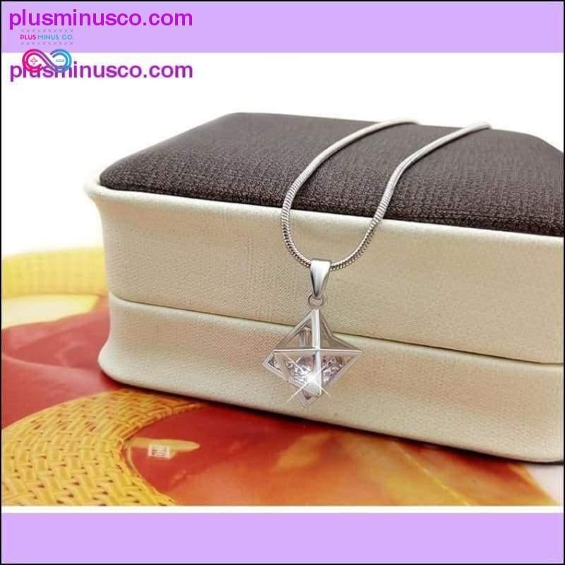 Plus Minus Co Merkaba Necklace Silver 3-D Merkabah Pendant Sacred Geometry