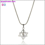 Plus Minus Co Merkaba Necklace Silver 3-D Merkabah Pendant Sacred Geometry, view 2